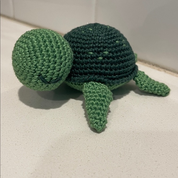 Handcrafted Sea Turtle Figure Toy Amigurumi Crochet Toy Decor Animal Ocean - Picture 5 of 10